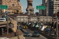 Car traffic on Queensboro bridge New York City
