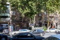 car traffic on Sayat-nova avenue in Yerevan city