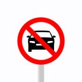 car traffic signs are prohibited