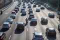 Car traffic on the Tel Aviv highway