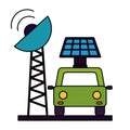 car transport antenna solar panel