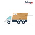 Car - transport design. Truck fast delivery icon shipping.