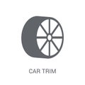 car trim icon. Trendy car trim logo concept on white background Royalty Free Stock Photo