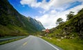 Car trip sight, Norway. Royalty Free Stock Photo