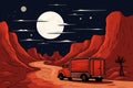 car truck, dump truck, trucking, transportation car in landscape, background