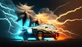 car tuning suv summer digital render created with generative AI