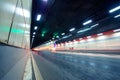 Car in the tunnel trajectory