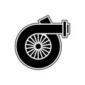 car turbo icon. Element of Cars service and repair parts for mobile concept and web apps icon. Glyph, flat line icon for website Royalty Free Stock Photo