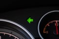 Car turn signal light, left arrow Royalty Free Stock Photo