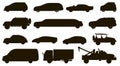 Car types set. Different automobiles type