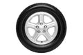 Car tyre isolated with clipping path Royalty Free Stock Photo