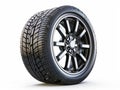 car tyre isolated on white background - ai. Royalty Free Stock Photo