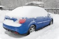 The car under snow Royalty Free Stock Photo