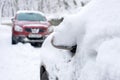 Car under snow Royalty Free Stock Photo