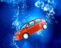 Car under water Royalty Free Stock Photo
