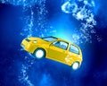 Car under water Royalty Free Stock Photo