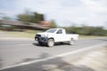 The car uses a blur speed Royalty Free Stock Photo