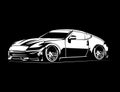 silhouette car vector graphic illustration design ideas Royalty Free Stock Photo