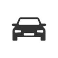 Car vector icon in flat style. Automobile vehicle illustration o