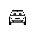 Car vector icon. Isolated simple front car logo illustration Royalty Free Stock Photo