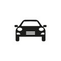 Car vector icon. Isolated simple view front logo illustration. Sign symbol. Auto style car logo design with concept sports vehicle Royalty Free Stock Photo