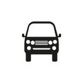 Car vector icon. Isolated simple view front logo illustration. Sign symbol. Auto style car logo design with concept sports vehicle Royalty Free Stock Photo