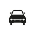 Car vector icon. Isolated simple view front logo illustration. Sign symbol. Auto style car logo design with concept sports vehicle Royalty Free Stock Photo