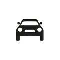 Car vector icon. Isolated simple view front logo illustration. Sign symbol. Auto style car logo design with concept sports vehicle Royalty Free Stock Photo