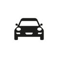 Car vector icon. Isolated simple view front logo illustration. Sign symbol. Auto style car logo design with concept sports vehicle Royalty Free Stock Photo