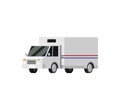 Car vector icon. Mail Truck. Cartoon style