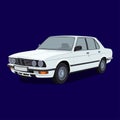 Car vector illustration 1983 Royalty Free Stock Photo