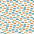 Car vector seamless pattern