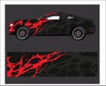 Car And Vehicle abstract racing graphic kit background for wrap and vinyl sticker