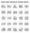 Car and vehicle icons