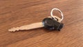 a car or vehicle key with unique serrations used to start