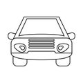 Car vehicle transport front view outline