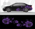 Car and vehicles decal Graphics Kit designs. ready to print and cut for vinyl stickers. Royalty Free Stock Photo