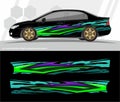 Car and vehicles wrap decal Graphics Kit designs. ready to print and cut for vinyl stickers.