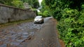 Car on Via Appia Antica, Rome