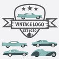Car Vintage Logo for Your logo - retro logo best for your logo c
