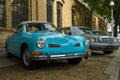 Car Volkswagen Karmann Ghia (foreground) and the Mercedes-Benz W201 (background)