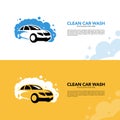 Car Wash Business concept Logo vector template. Automotive Cleaning Service Logo Royalty Free Stock Photo