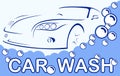 Car wash. Abstract Lines Logo. Vector illustration