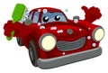 Car Wash Cartoon Mascot Royalty Free Stock Photo