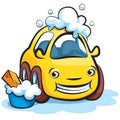 Car Wash Cartoon Royalty Free Stock Photo