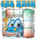 Car wash cartoon