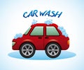 Car wash design Royalty Free Stock Photo