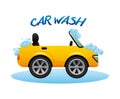Car wash design Royalty Free Stock Photo