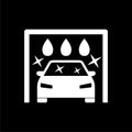 Car wash icon isolated on dark background Royalty Free Stock Photo