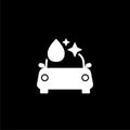 Car wash icon isolated on dark background Royalty Free Stock Photo